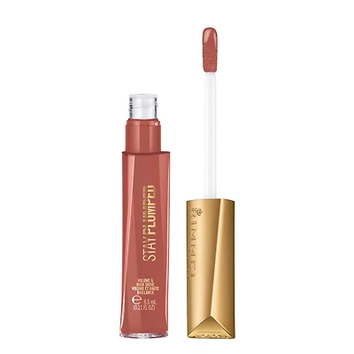 Rimmel Oh My Gloss! Lip Plump, infusé d’un trio d'huiles de cannelle, de camphre, et de capsicum, pour volume et brillance, 100% Sans Cruauté