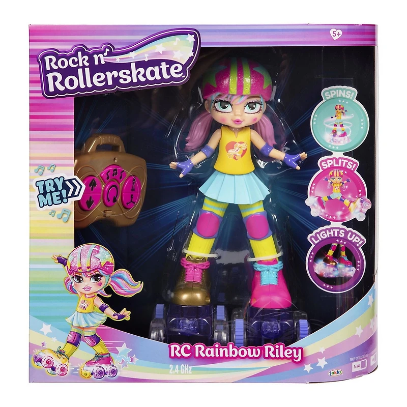 Rock 'n Rollerskate Rainbow Riley RC Doll