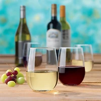 Libbey Glass Wine & Dine Premium Stemless Glass Set