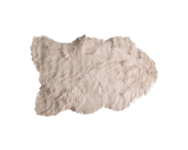 H-Luxe 2'X3' Gordon Faux Sheepskin Rug