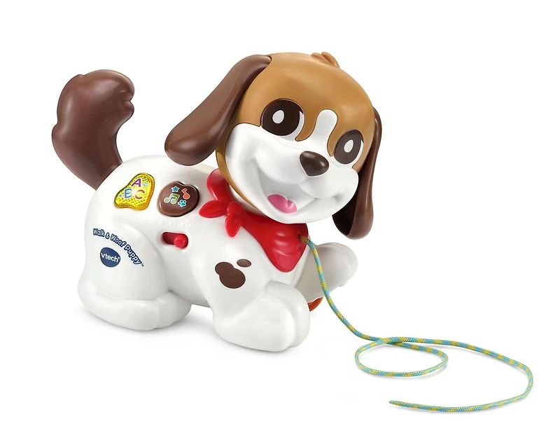 VTech Walk & Woof Puppy™ Pull-Along Dog for Toddlers - English Version, 12-36 Months