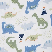 Gerber Childrenswear - Flannel Receiving Blanket - 5 Pack -  Dino, 5 Pack