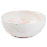 Thym & Table Vaisselle en grès marbré rose, ensemble de 12 pièces