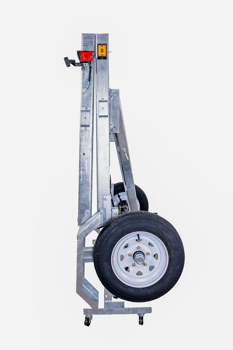 DK2 Ensemble de remorque utilitaire PLIABLE polyvalente de 4 pi x 8 pi (1,2 x 2,4 m) galvanisés