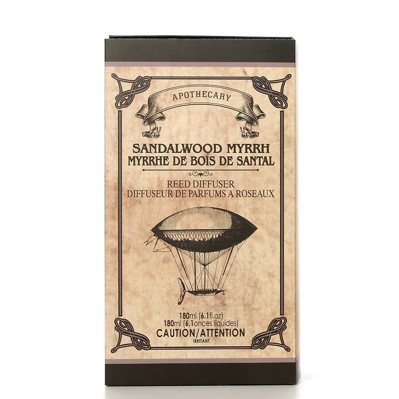 Diffuseur de parfums d'apothicaire à roseaux myrrhe de bois de santal
