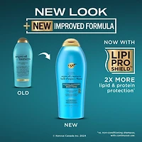 OGX Renewing + Argan Oil of Morocco Shampoo, Damage Repair Shampoo & Argan Oil to Help Strengthen & Repair Dry, Damaged Hair, Paraben-Free, Sulfate-Free Surfactants, 750 mL