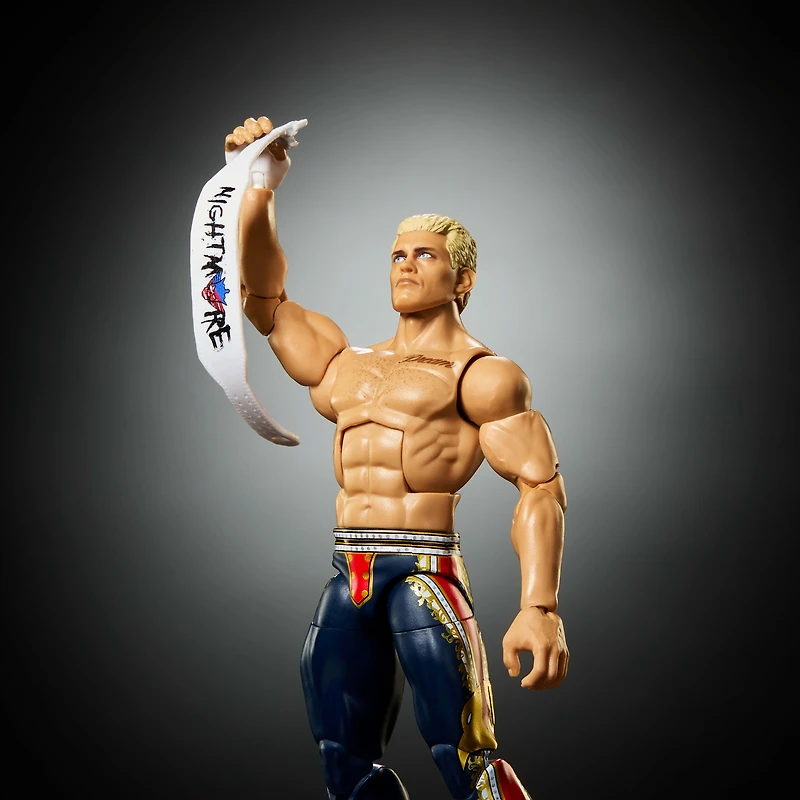 WWE Elite Cody Rhodes Action Figure, Series #125 Set, 6-inch Collectible with Articulation & Accessories