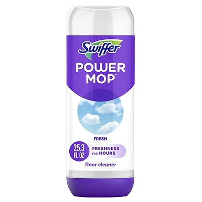Solution nettoyante pour planchers Swiffer PowerMop, parfum Frais 0,75L