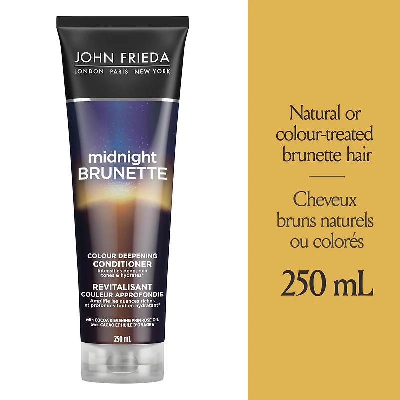 John Frieda Midnight Brunette Colour Deepening Conditioner for Nourished Rich Hair