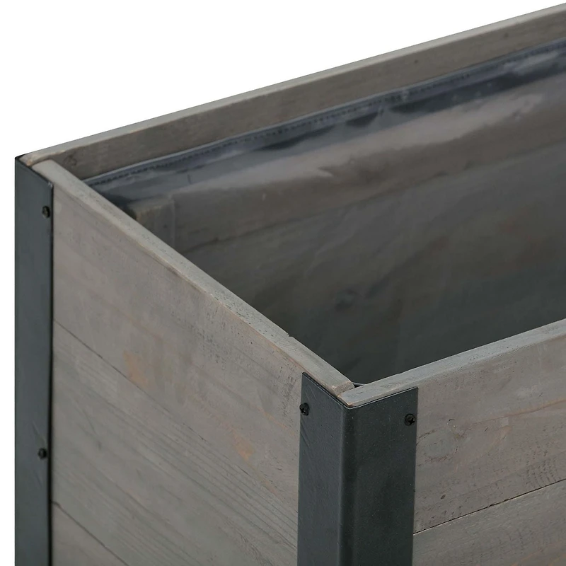 Grapevine 24IN FSC Recycled Wood Planter with Casters