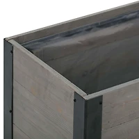 Grapevine 24IN FSC Recycled Wood Planter with Casters