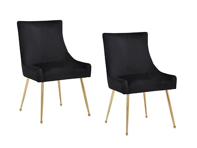 Plata Import Chaise Heye II en Noir - Set 2