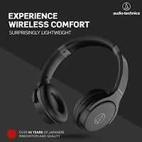 Audio-Technica ATH-S220BTBK Wireless On Ear Headphones, Black