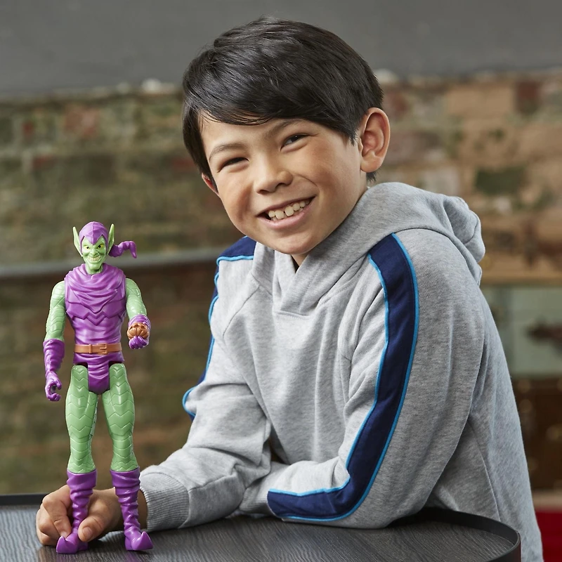 Marvel Spider-Man Titan Hero Series Green Goblin Toy 12-Inch-Scale Collectible Action Figure, Toys for Kids Ages 4 and Up