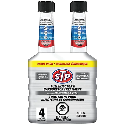 STP Fuel Injector Cleaner & Carburetor Cleaner - 5.25 FL OZ, 4 Count