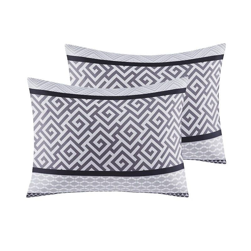 Mainstays Greek Key 7pc Bed in a Bag Set