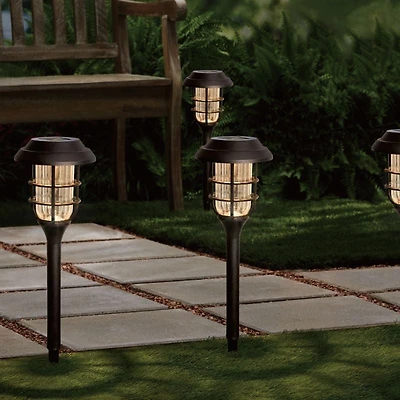 Mainstays Solar LED Cage Landscape Light