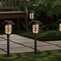 Mainstays Solar LED Cage Landscape Light