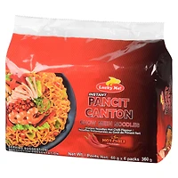 Lucky Me! Instant Pancit Canton Hot Chili Flavour Multipack, 6 x 60g