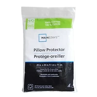 Protège-oreiller Mainstays en coton 20 x 28 po, standard/Pour grand lit à deux places