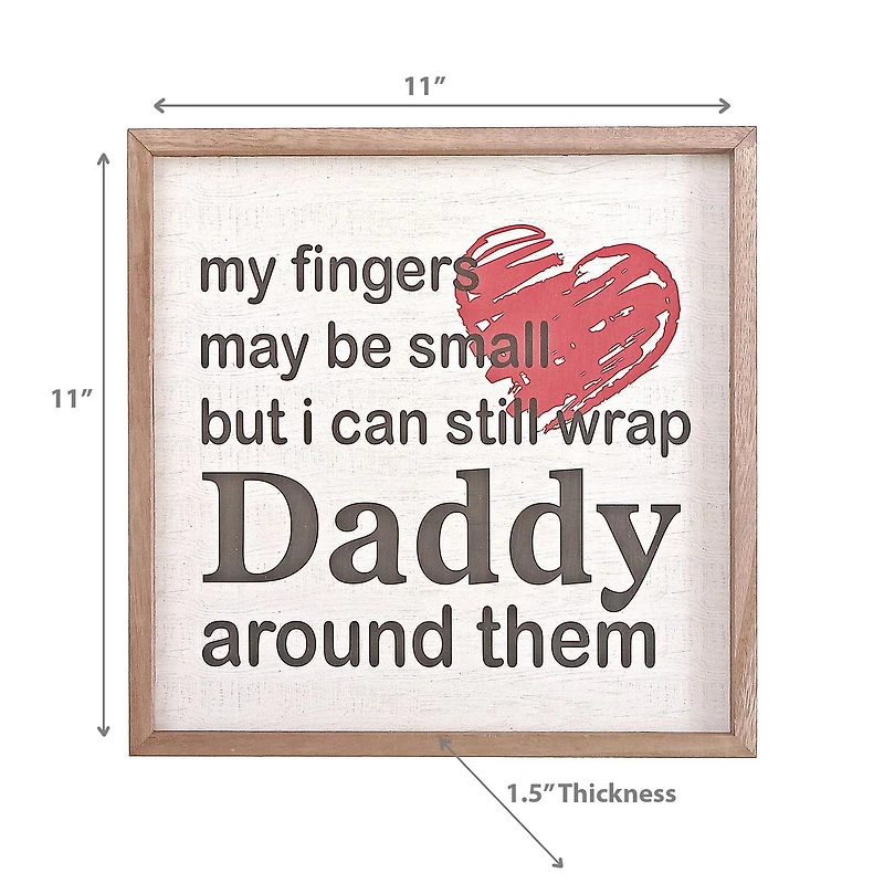 Framed Wooden Sign For Dad
