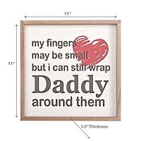 Framed Wooden Sign For Dad