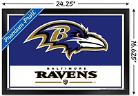 NFL Baltimore Ravens - Logo 21 Wall Poster, 22.375" x 34" Framed