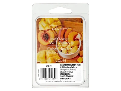 MAINSTAYS PEACH MANGO SCENTED WAX MELTS