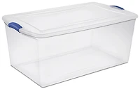 Boîte à verrou de Sterilite de 99.4L- Bleu 99,4L