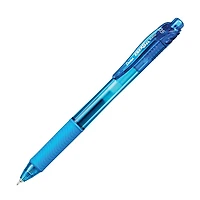 EnerGel-X Retractable Gel Roller, (0.5mm) Needle Tip, Sky Blue Ink