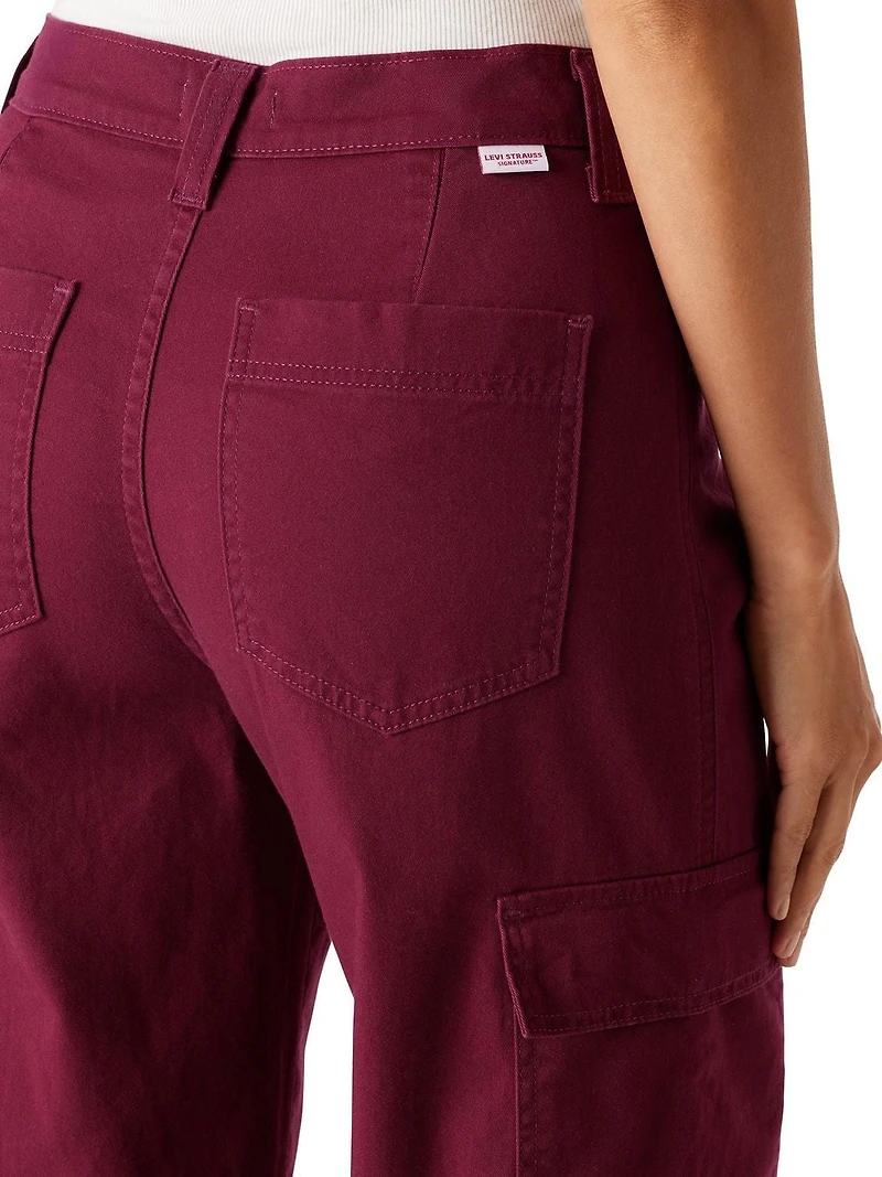 Levi Strauss Signature™ Women's  Cargo Wide Leg Jeans (Online only), Available sizes: 2 – 18