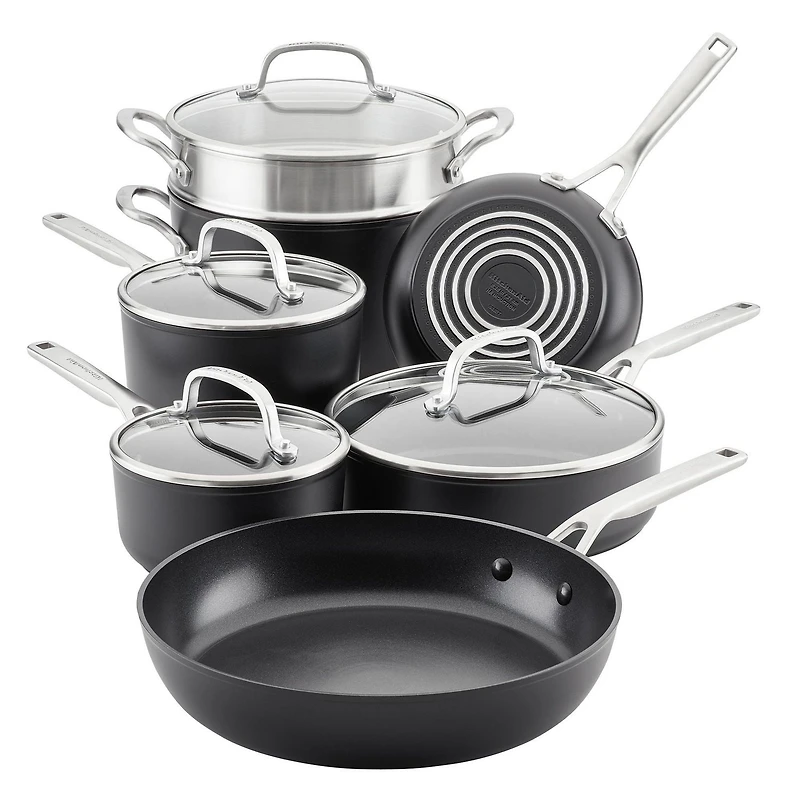 Kitchen Aid Hard Anodized 11pc Set