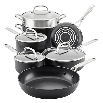 Kitchen Aid Hard Anodized 11pc Set