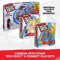 Tech Deck, Shredline 360 Motorized Skate Park, X-Connect Creator, Customizable and Buildable Turntable Ramp Set with Exclusive Fingerboard, Kids Toy for Boys and Girls Ages 6 and up