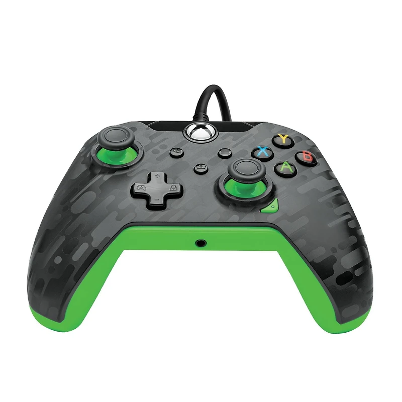 PDP Wired Controller: Neon Carbon - Xbox Series X|S, Xbox One, & Windows 10/11, PDP W CNTRL: Neon Carbon