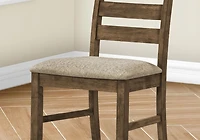 Monarch Specialties  Chaise De Salle À Manger, Hauteur De 38", Salle À Manger, Cuisine, Ensemble De 2, Coté, Rembourré, Blanc Antique, Aspect Linge Beige, Transitionnel