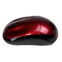 Souris sans fil mobile Track Mobile-Travel, capteur optique de 1200 DPI, ambidextre - rouge