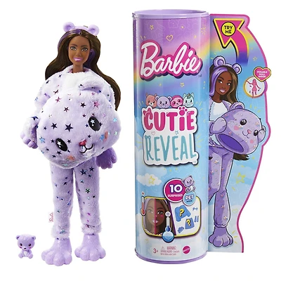 Barbie Cutie Reveal Fantasy Series Doll with Teddy Bear Plush Costume