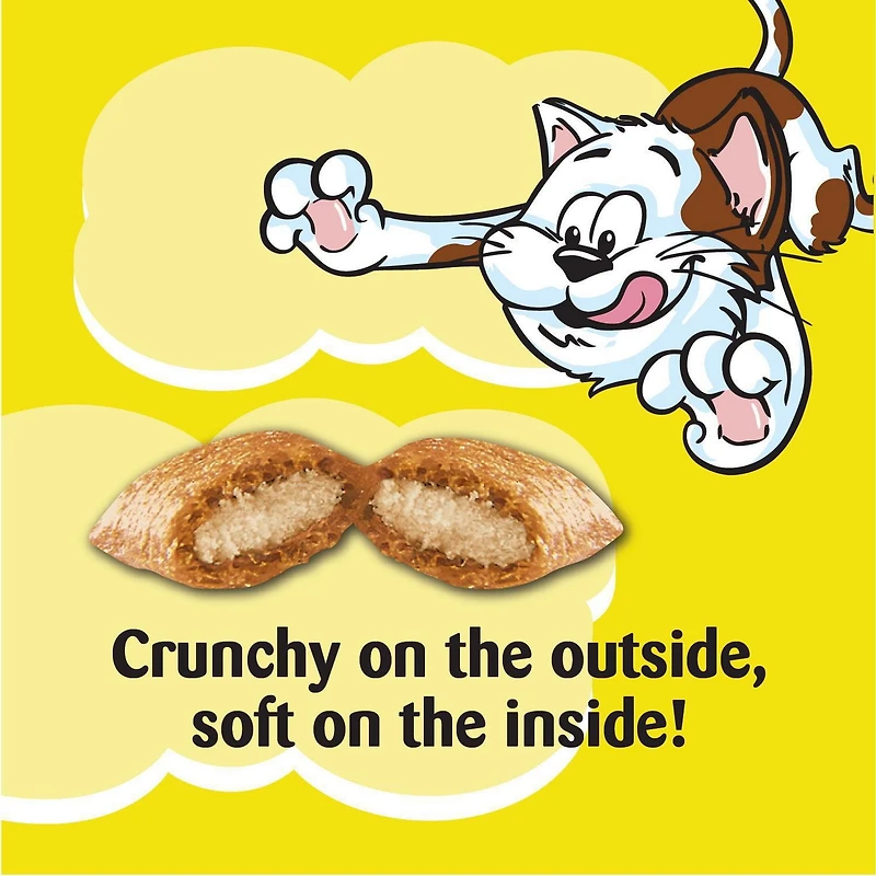 Temptations Hearty Beef Flavour Soft & Crunchy Adult Cat Treats, 180g