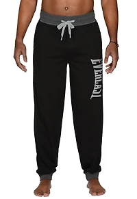 Everlast Pantalon de pyjama en jersey Pantalon pour homme avec revers