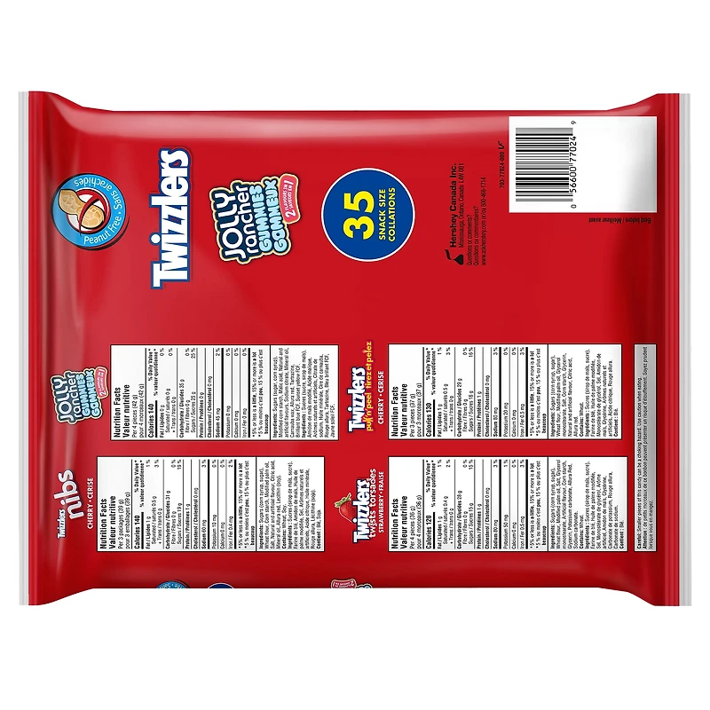 35 unités variées Jolly Rancher et Twizzlers 375 g, 32 paquets