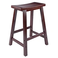 Winsome Tabouret de Comptoir Satori Saddle Seat, Noyer