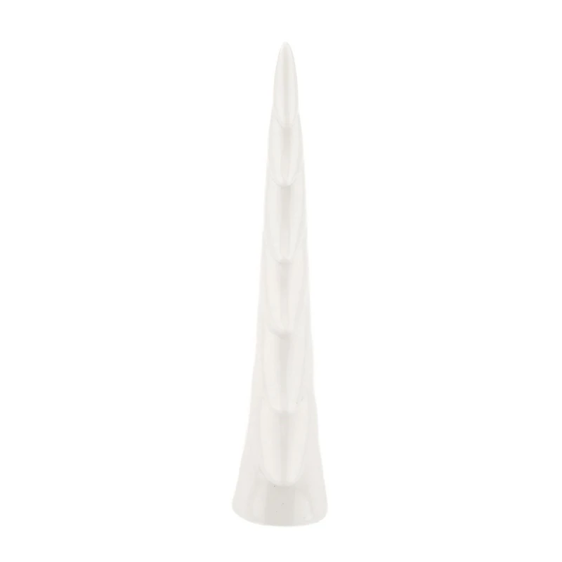 Petite décor de table en céramique, blanc, blanc