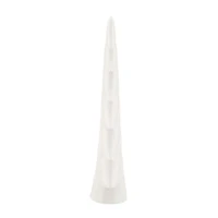 Petite décor de table en céramique, blanc, blanc