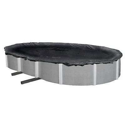Blue Wave Couverture d'hiver pour piscine hors-terre en mailles rugueuses - ovale