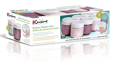 Euro Cuisine, 8 x 6oz Jars with Date Lid