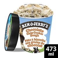 Crème Glacée Ben & Jerry's Pâte à Biscuits aux Grains de Chocolat 473 mL