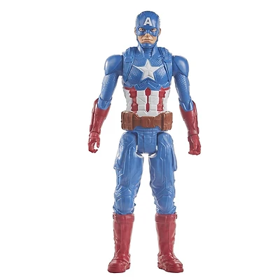 Marvel Avengers Titan Hero Series Blast Gear, figurine Captain America de 30 cm, inspirée de l'univers Marvel, pour enfants à partir de 4 ans À partir de 4 ans