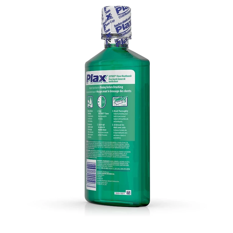 Plax® Advanced Formula Plaque Loosening Soft Mint Rinse Mouthwash