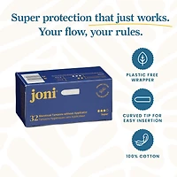 joni Organic Cotton Super Tampons, 32ct